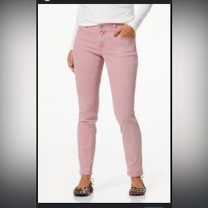 Cato Blush Pink Plus Size Skinny Loose Hem Jeans Size 18W